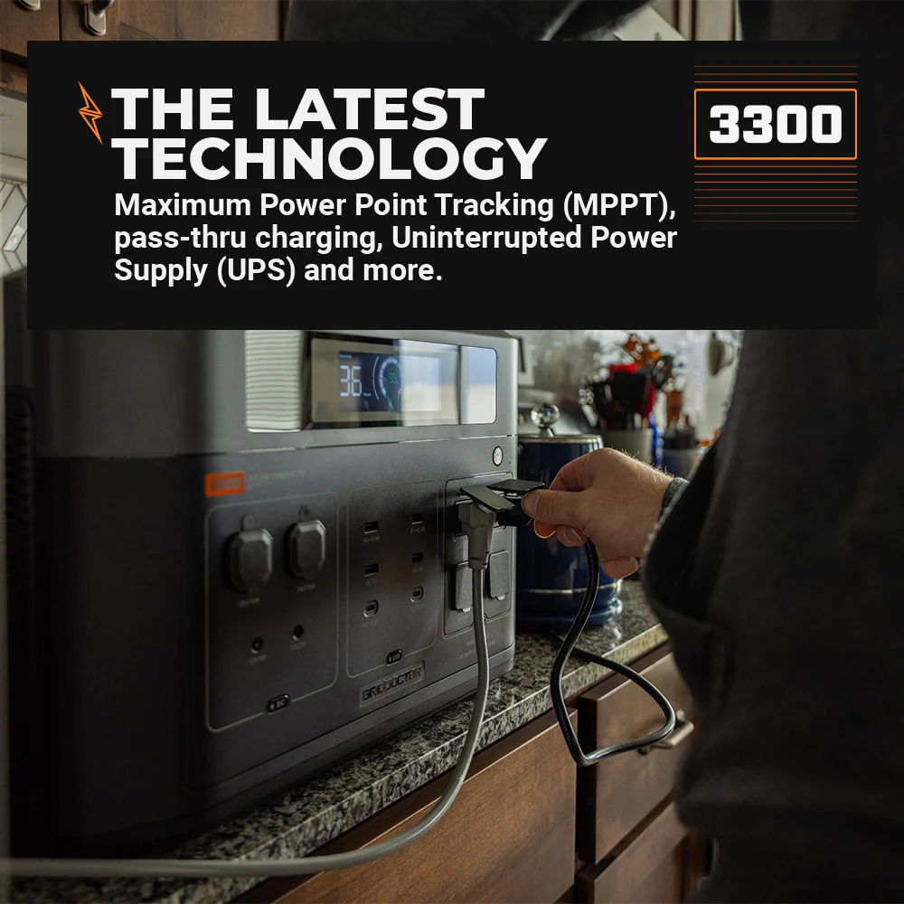 NEW Grid Doctor 3300 Solar Generator System Now with built-in EMP Protection! (Waterproof 200W Panel Included FREE) - Image 20