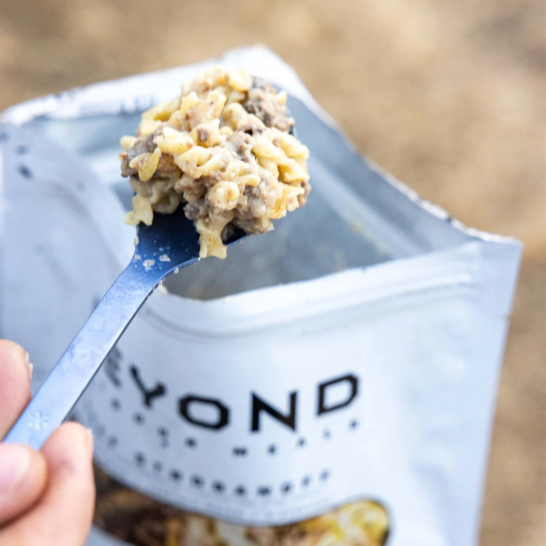 Beef Stroganoff Pouch by Beyond Outdoor Meals (710 calories, 2 servings) - Image 7