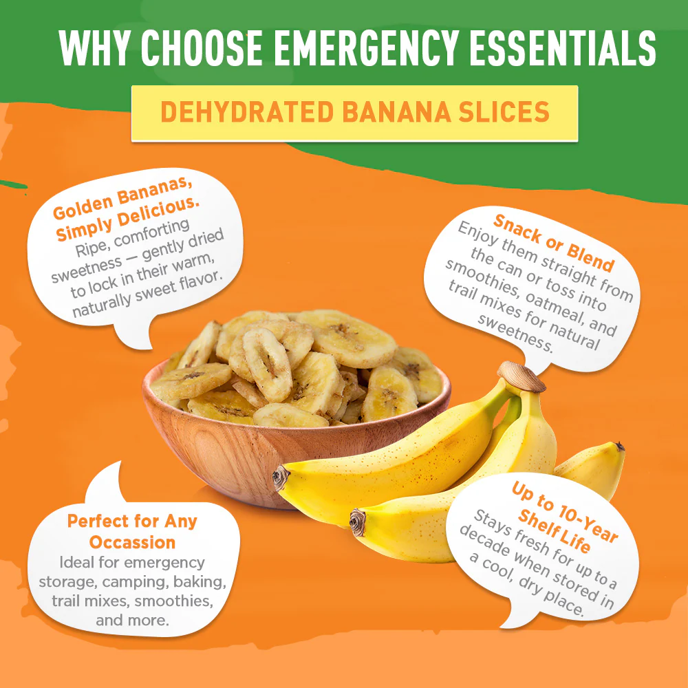 Emergency Essentials® Dehydrated Banana Slices Large #10 Can - Image 5