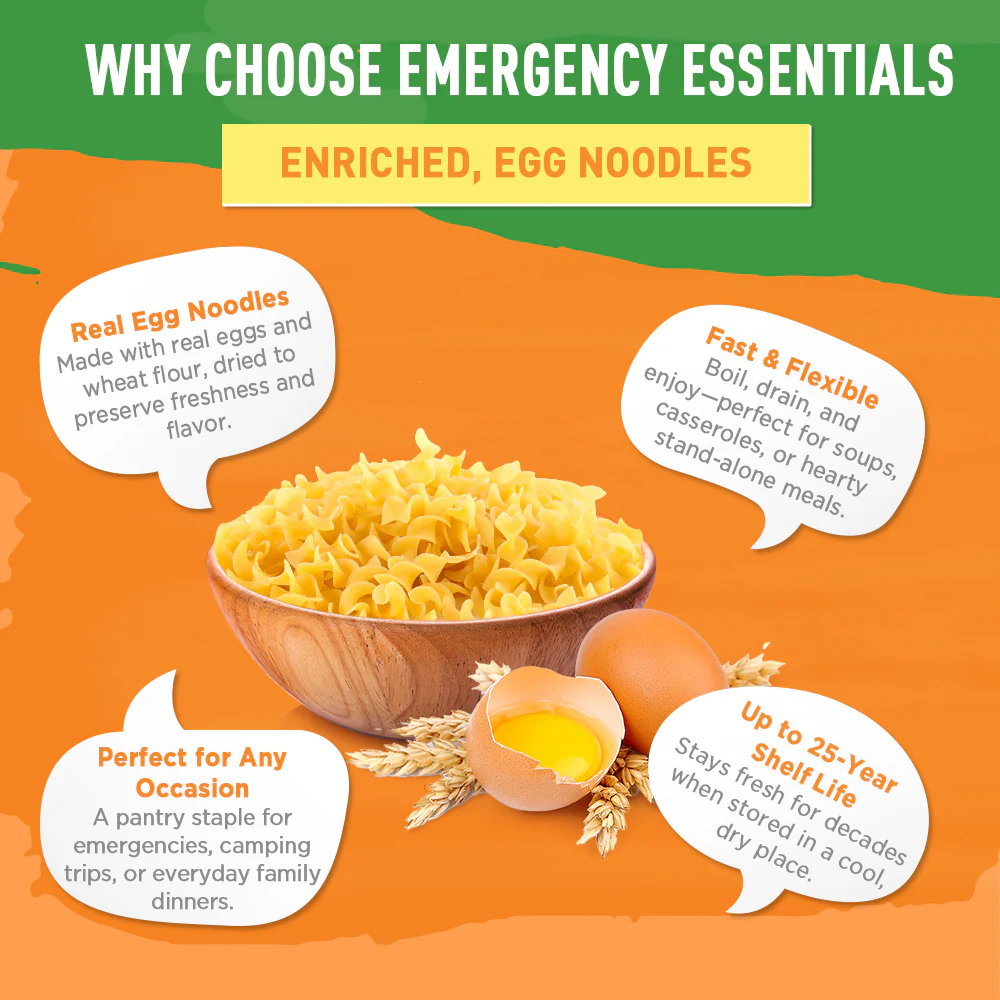 Emergency Essentials® Egg Noodle Pasta Large #10 Can - Image 5