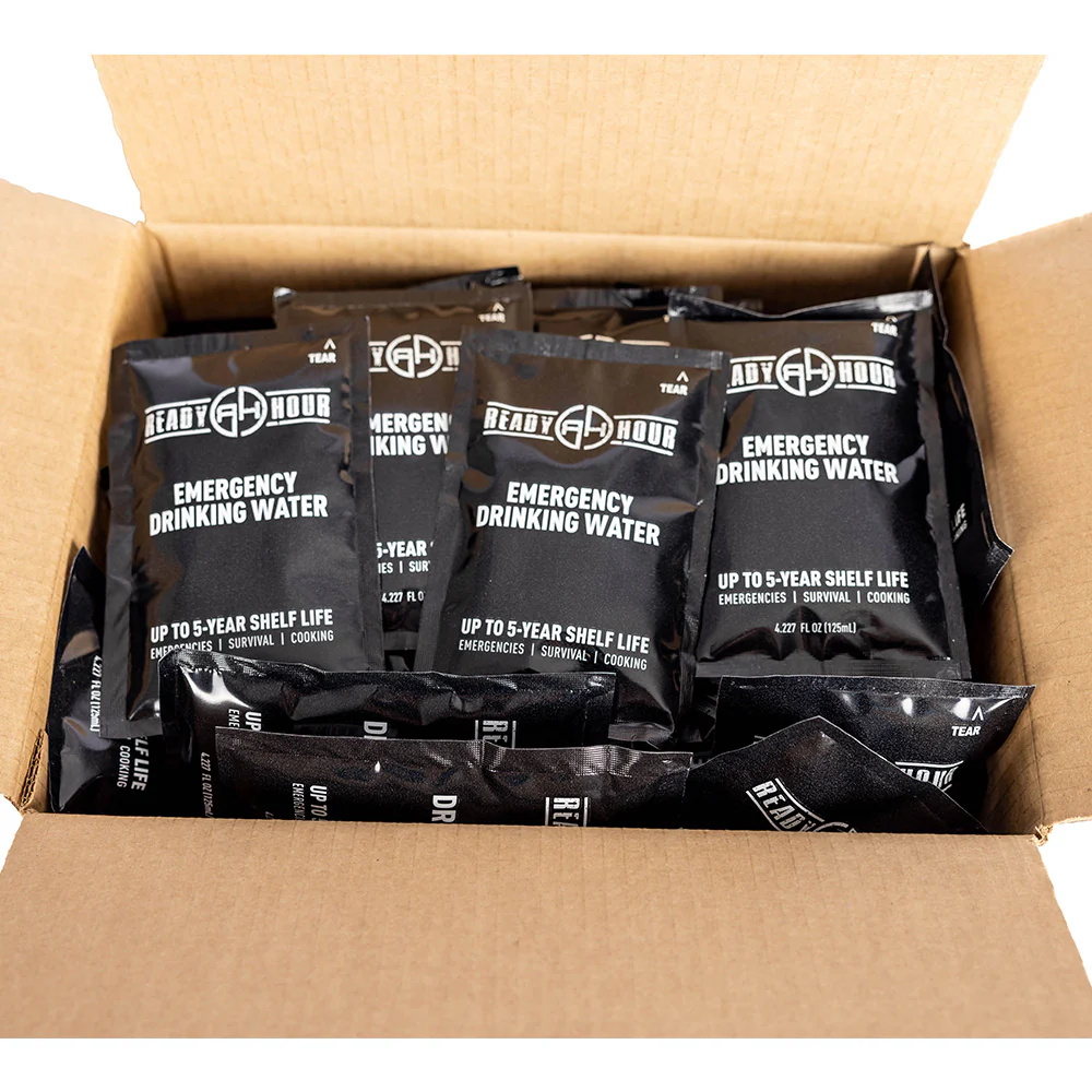 Emergency Water Pouch Case Pack (64 pouches) by Ready Hour - Image 4