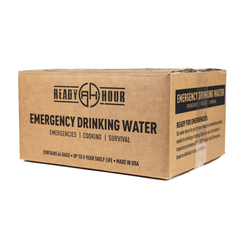 Emergency Water Pouch Case Pack (64 pouches) by Ready Hour - Image 5