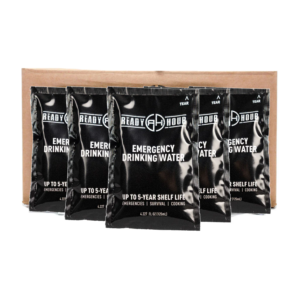 Emergency Water Pouch Case Pack (64 pouches) by Ready Hour - Image 6