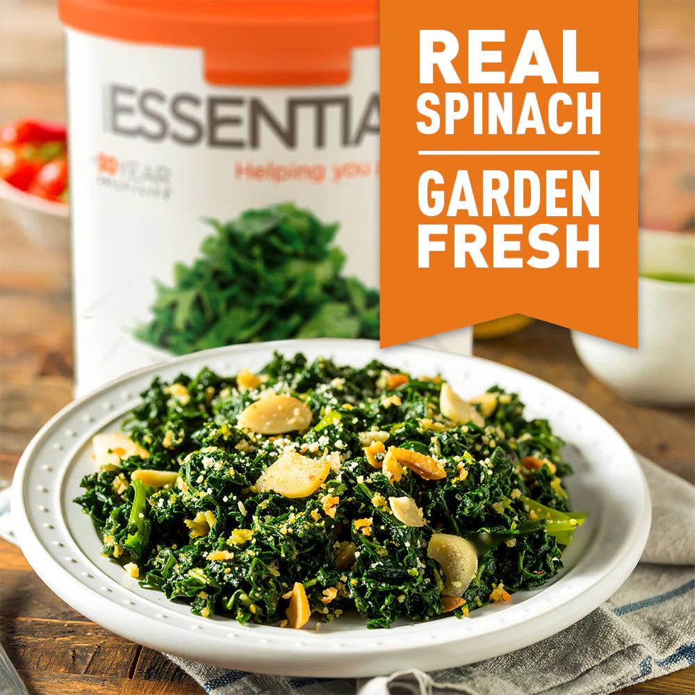 Emergency Essentials® Freeze-Dried Chopped Spinach Large #10 Can - Image 4