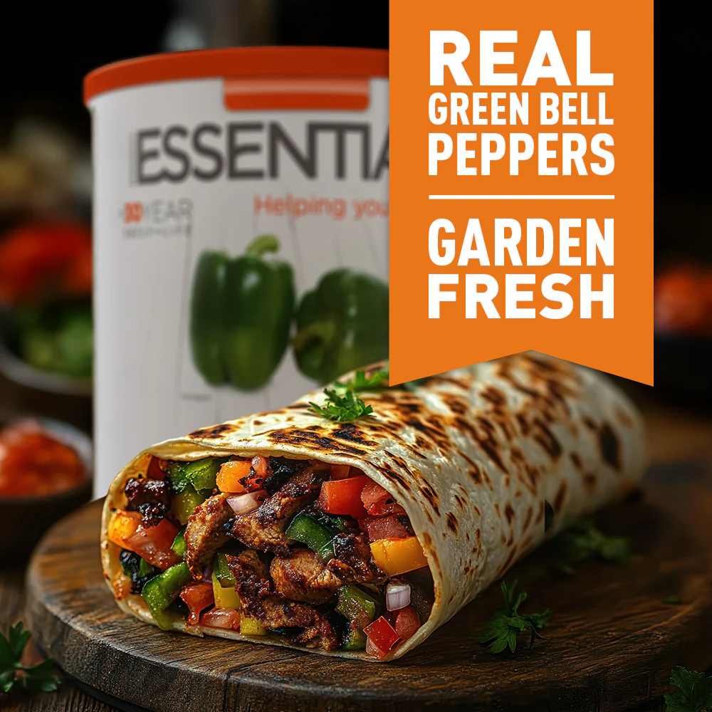 Emergency Essentials® Freeze-Dried Green Bell Pepper Dices Large Can - Image 3
