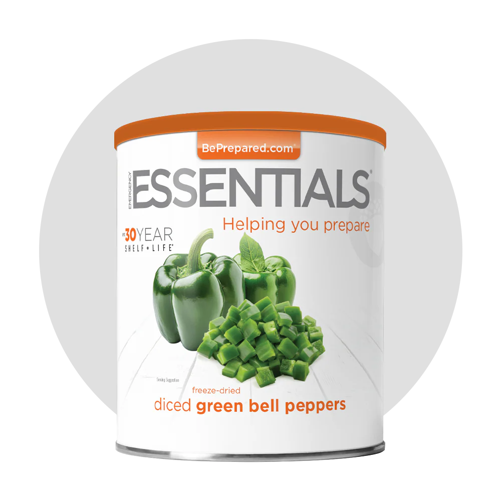 Emergency Essentials® Freeze-Dried Green Bell Pepper Dices Large Can - Image 9