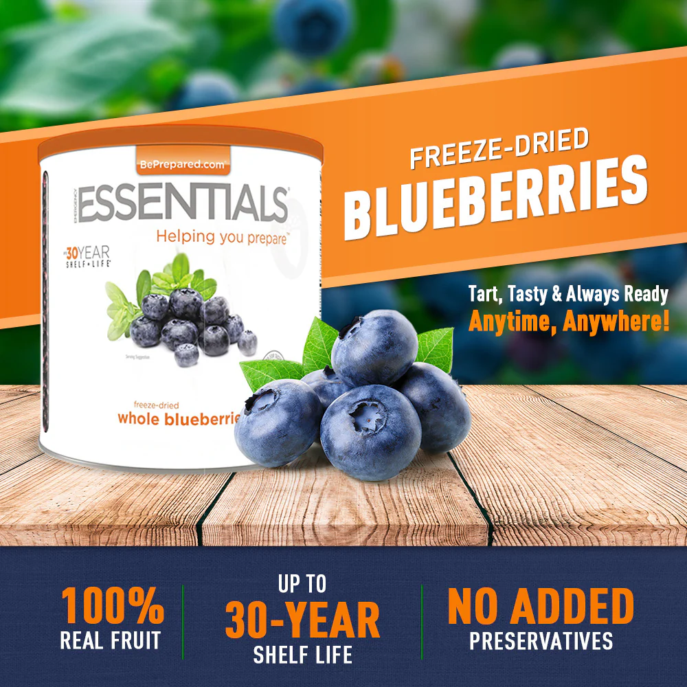 Emergency Essentials® Freeze-Dried Whole Blueberries Large #10 Can - Image 3