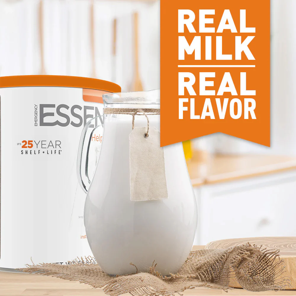 Emergency Essentials® Fortified Instant Nonfat Dry Milk Large (29 Ounces) #10 Can - Image 4