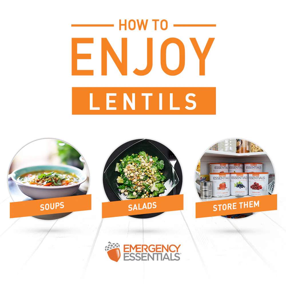 Emergency Essentials® Lentils Large #10 Can - Image 3
