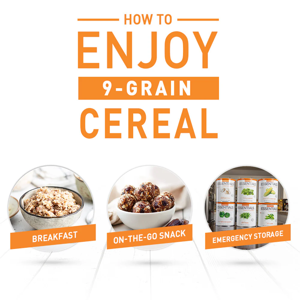 Emergency Essentials® 9-Grain Cereal Large #10 Can - Image 4