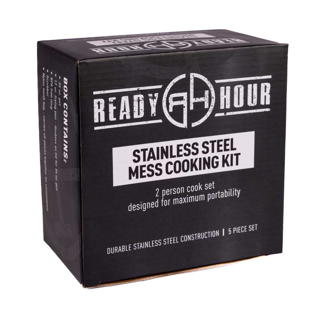 Ready Hour Stainless Steel Mess Cooking Kit (5-piece) - Image 8