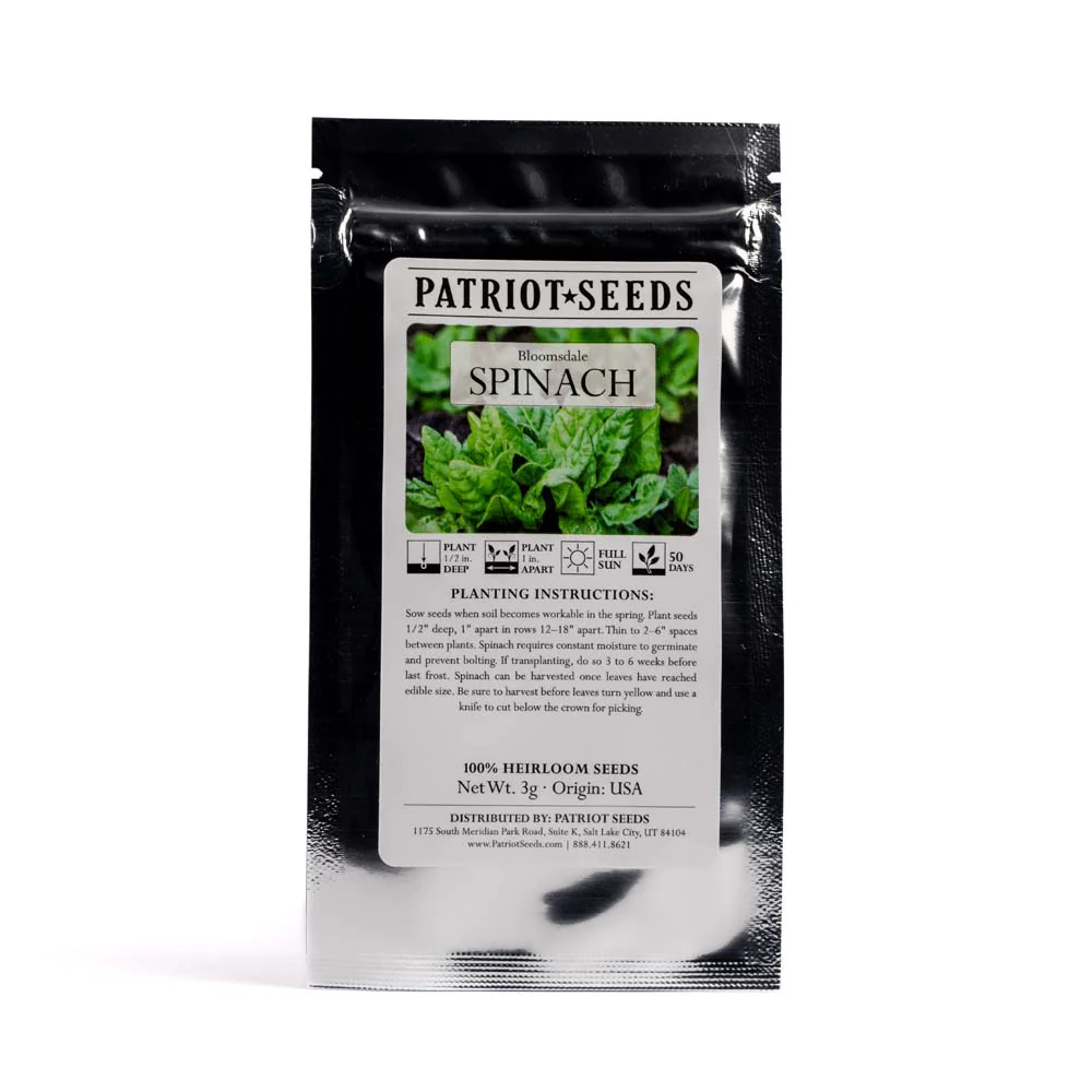 Patriot Seeds Survival Seed Vault (100% Heirloom, 20 Varieties) - Image 8