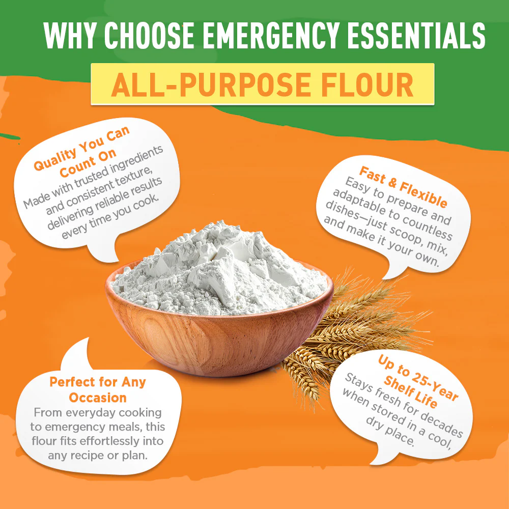 Emergency Essentials® White Flour Large #10 Can - Image 5